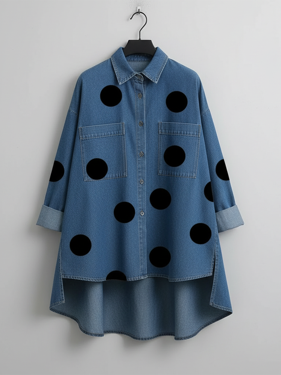 Kelsey - Bluse mit weicher Haptik und Stickerei