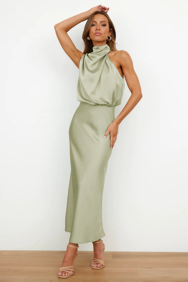 Theodosia - Drapiertes Maxikleid