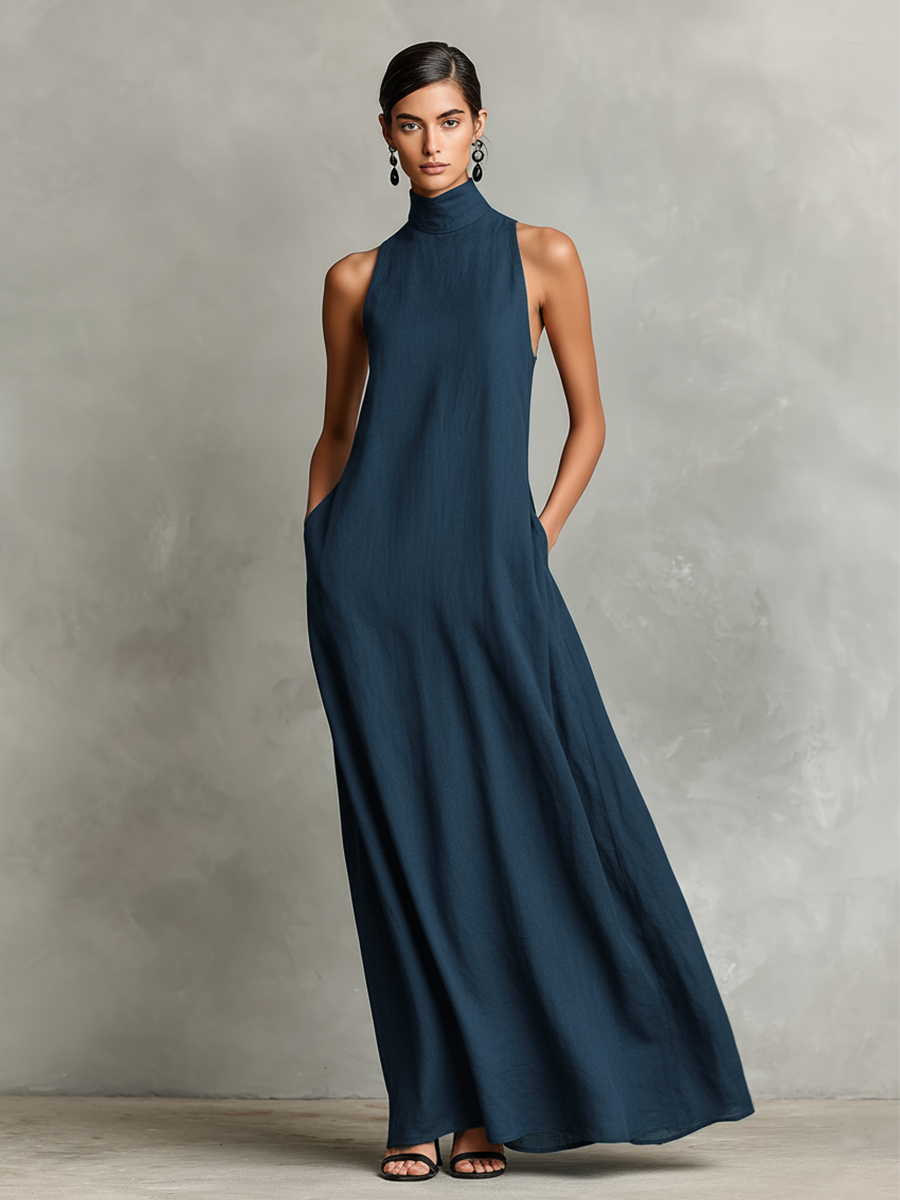 Adelaide - Leichtes Leinen-Maxikleid