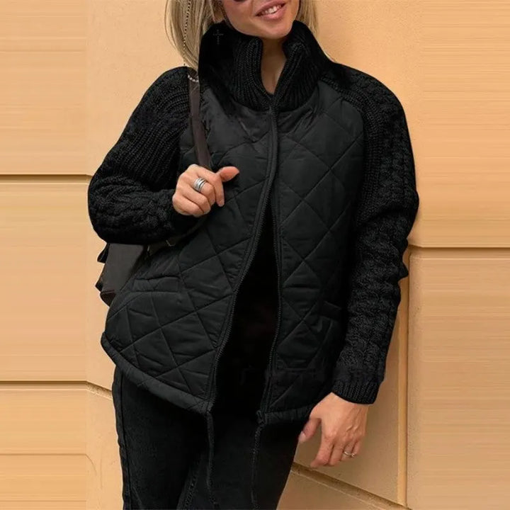 Corisanna - Warme Strickjacke mit Frontreißverschluss