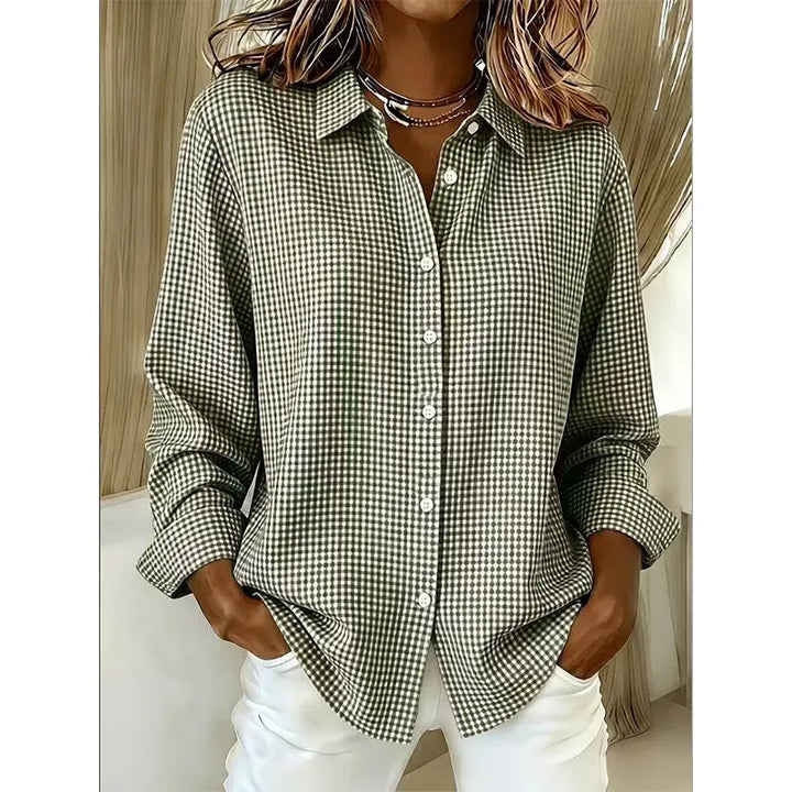 Illyssia - Klassische Bluse mit Knopfleiste