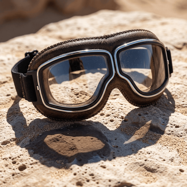 Alaric - Vintage-Motorradbrille