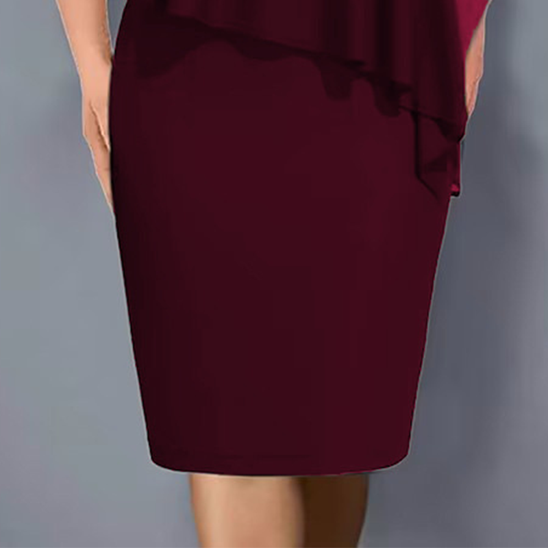 Lirienne - Strassbesetztes Premium-Midikleid mit V-Ausschnitt