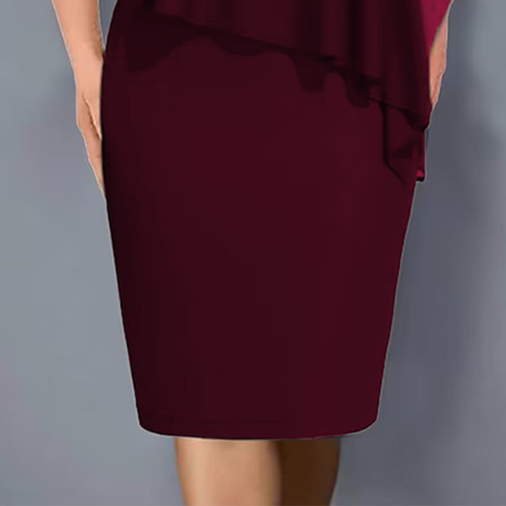Lirienne - Strassbesetztes Premium-Midikleid mit V-Ausschnitt