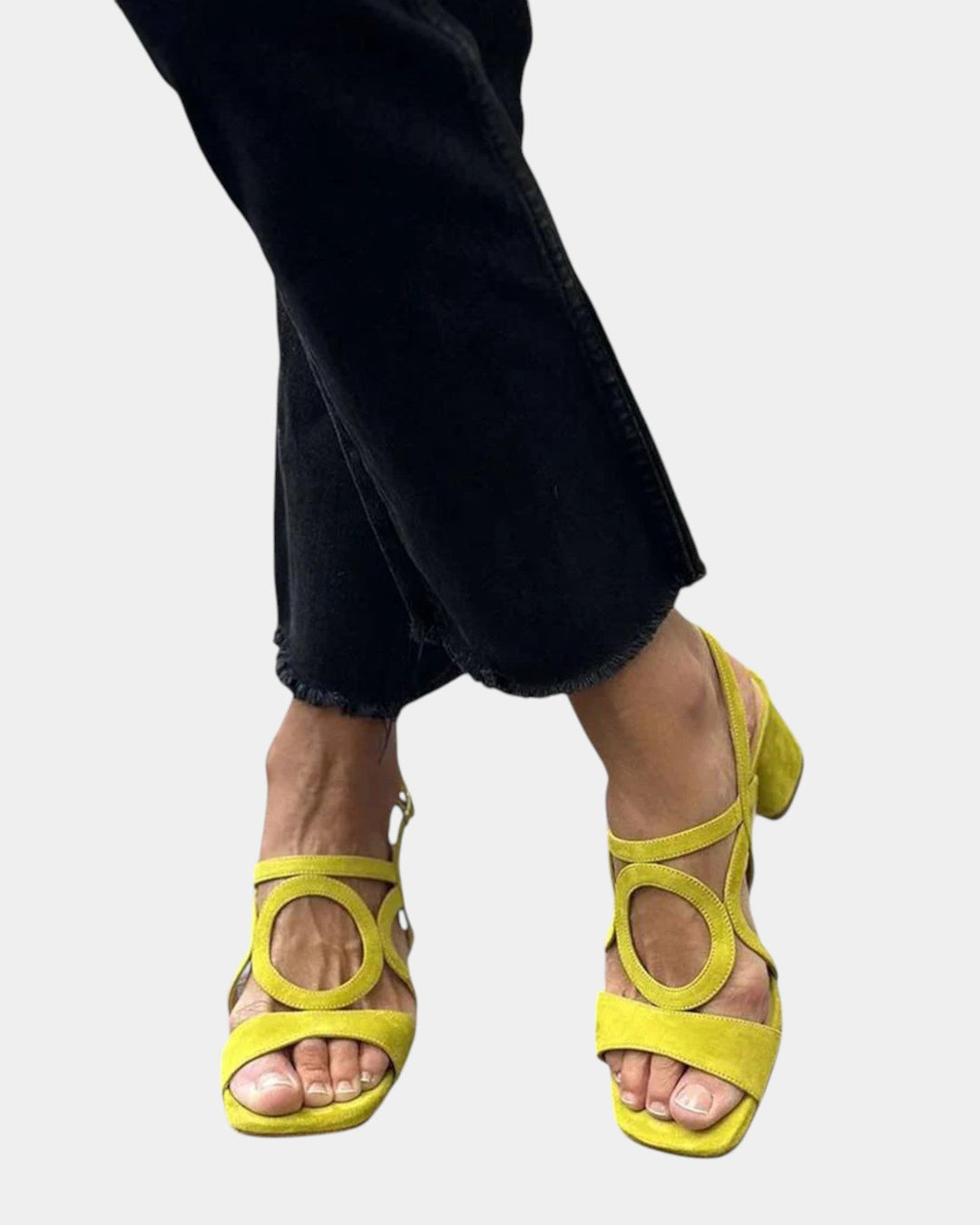 Florette - Sandaletten mit Cut-out-Riemen und Blockabsatz