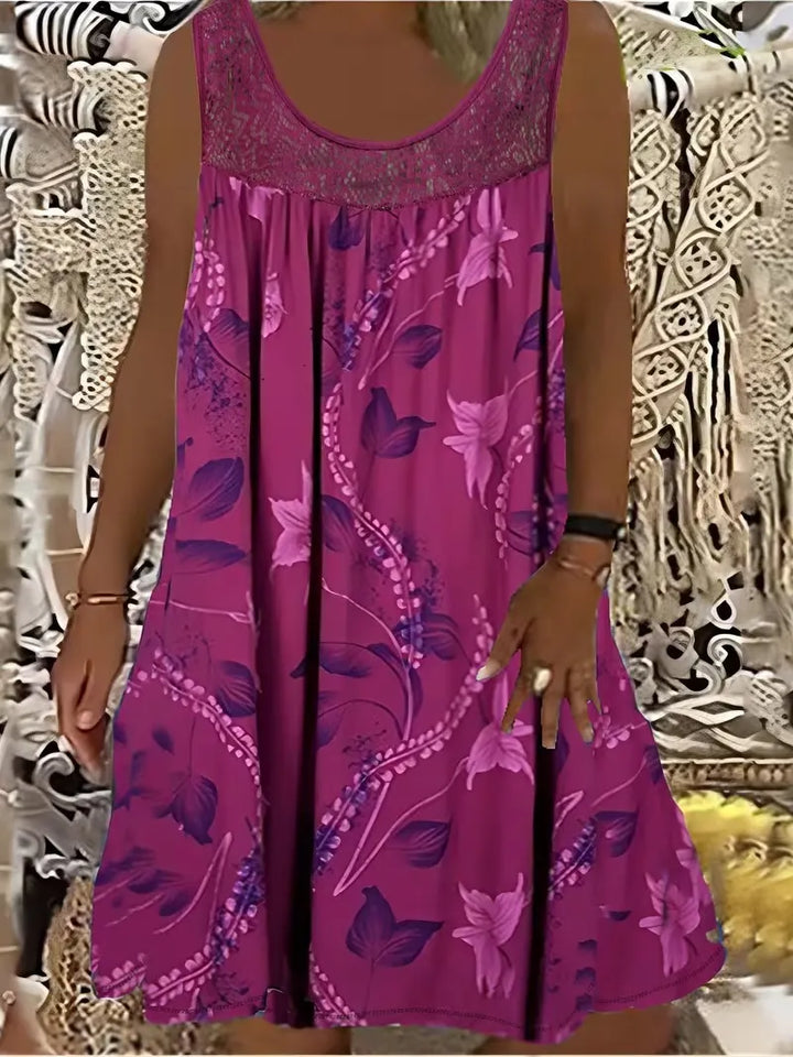Ariadne - Elegantes Shiftkleid mit floralem Druck