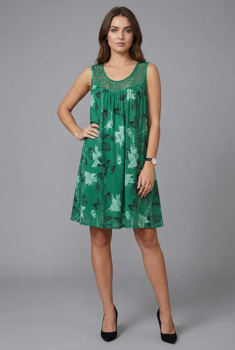 Ariadne - Elegantes Shiftkleid mit floralem Druck