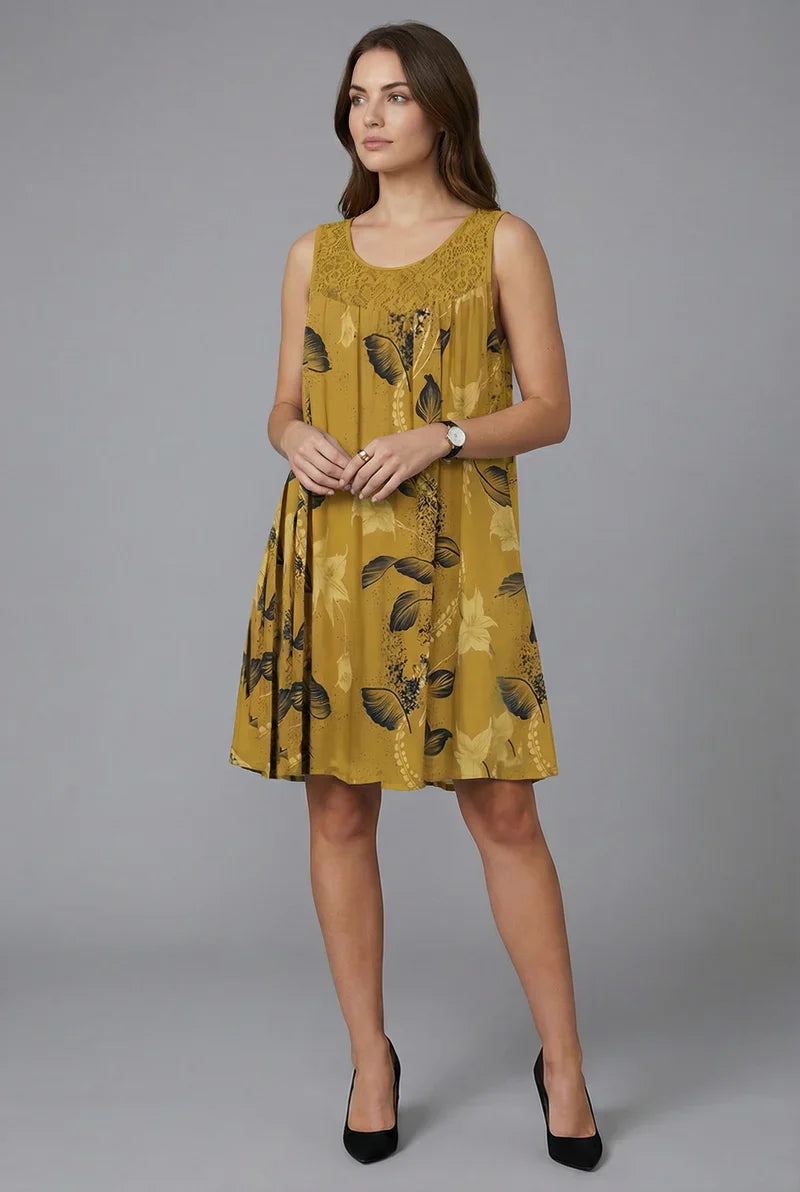 Ariadne - Elegantes Shiftkleid mit floralem Druck