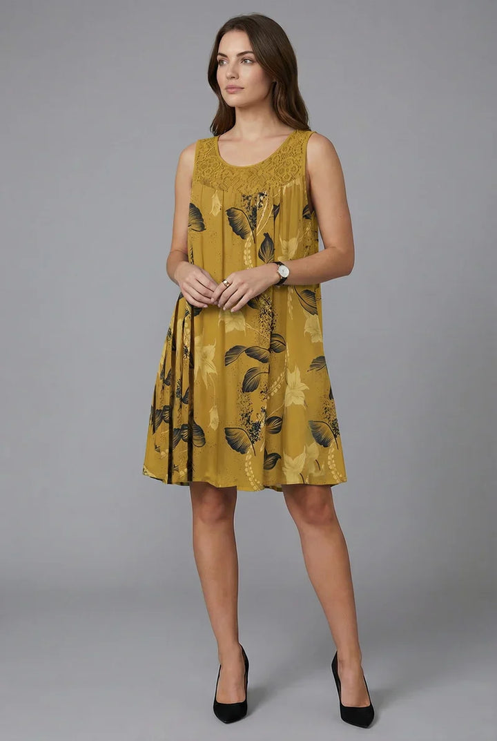 Ariadne - Elegantes Shiftkleid mit floralem Druck