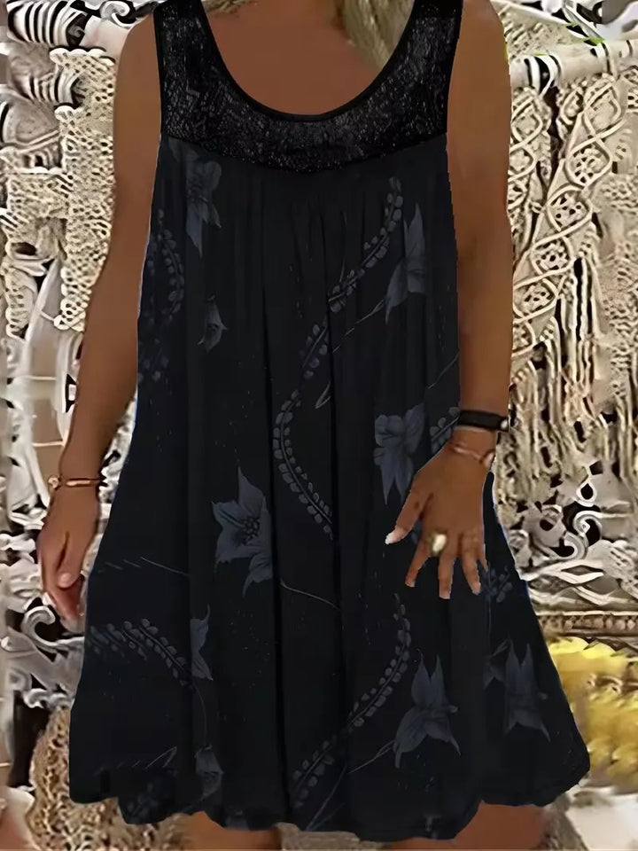 Ariadne - Elegantes Shiftkleid mit floralem Druck