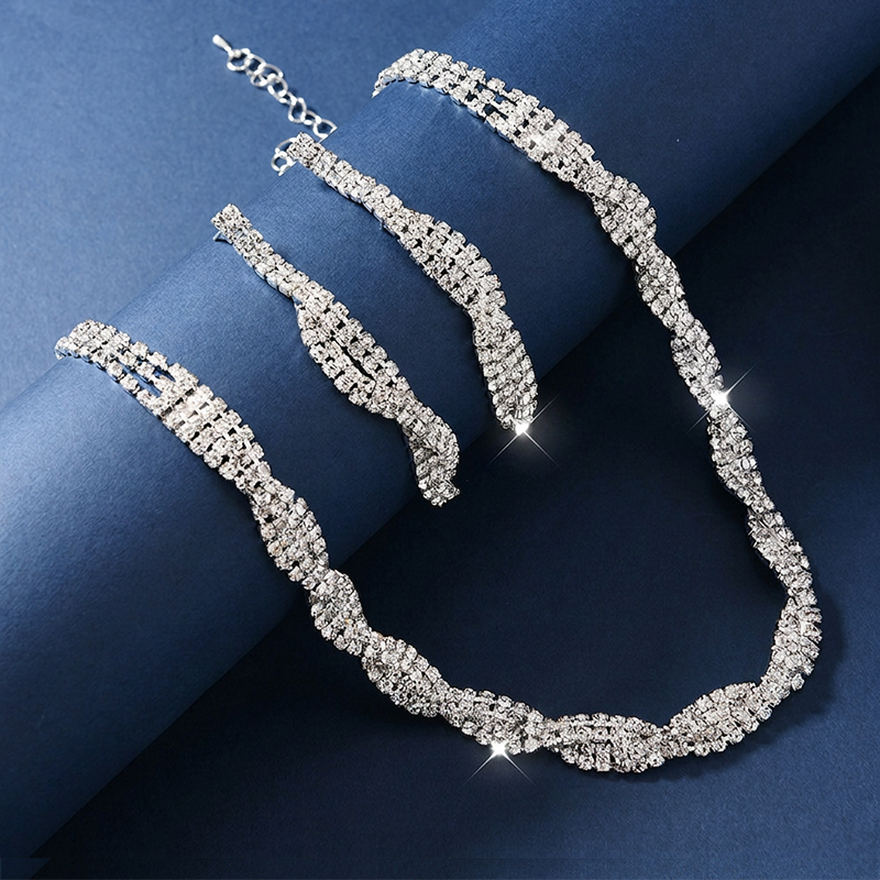 Alessara - Kristall-Twist Schmuckset