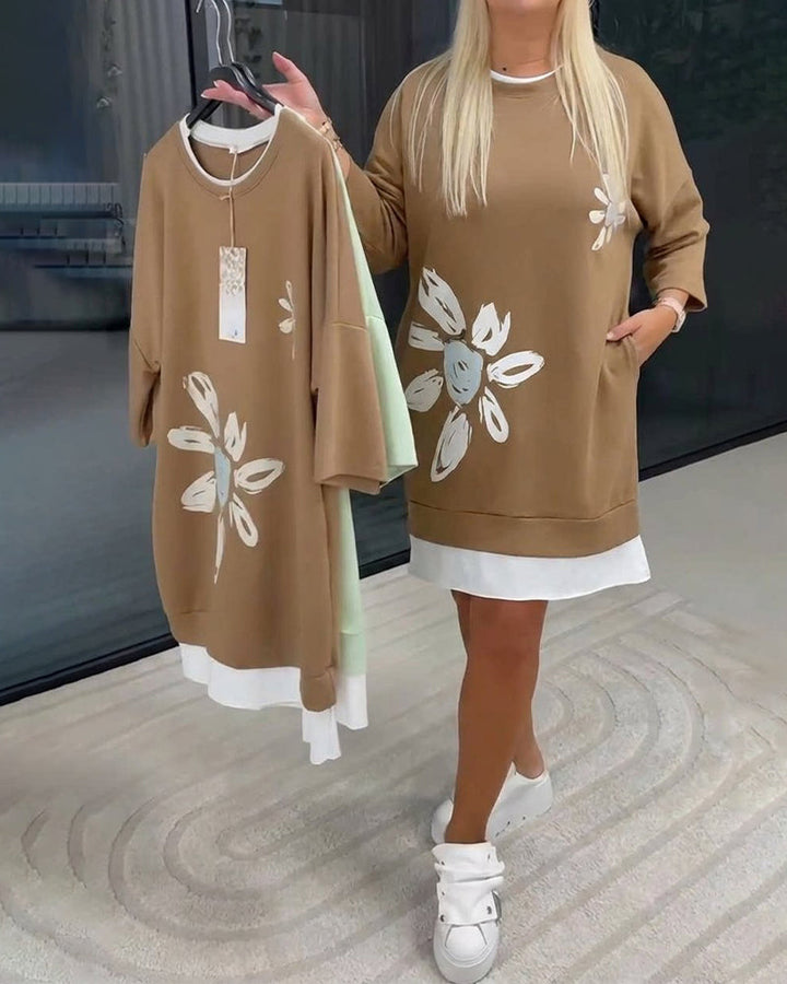 Helia - Soft-Touch-Sweatshirtkleid