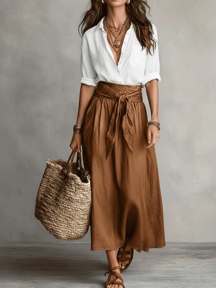 Estella - eleganter Zweiteiler aus Bluse und Midirock