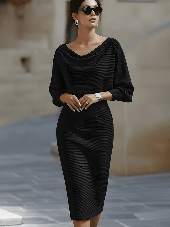 Avalon - Softtouch-Midikleid mit Fledermausärmeln
