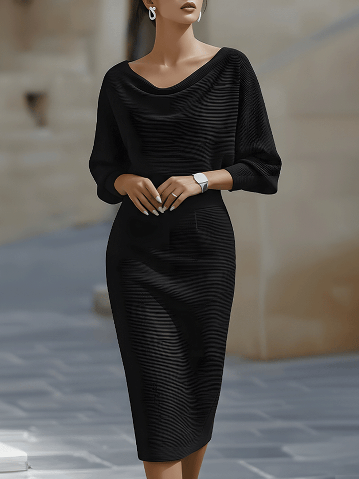 Avalon - Softtouch-Midikleid mit Fledermausärmeln