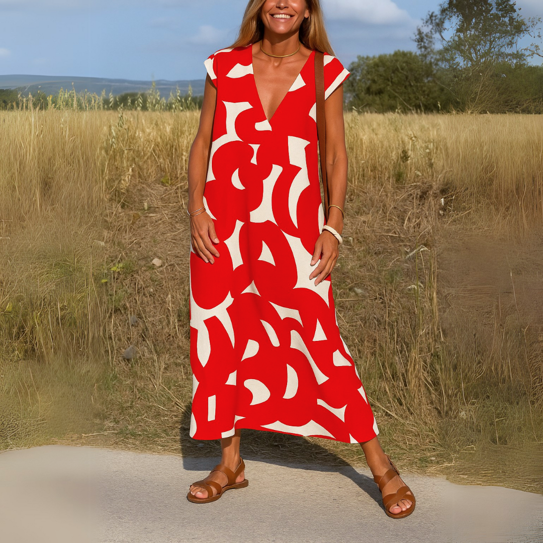 Tallisia - Soft-Touch-Midikleid mit V-Ausschnitt