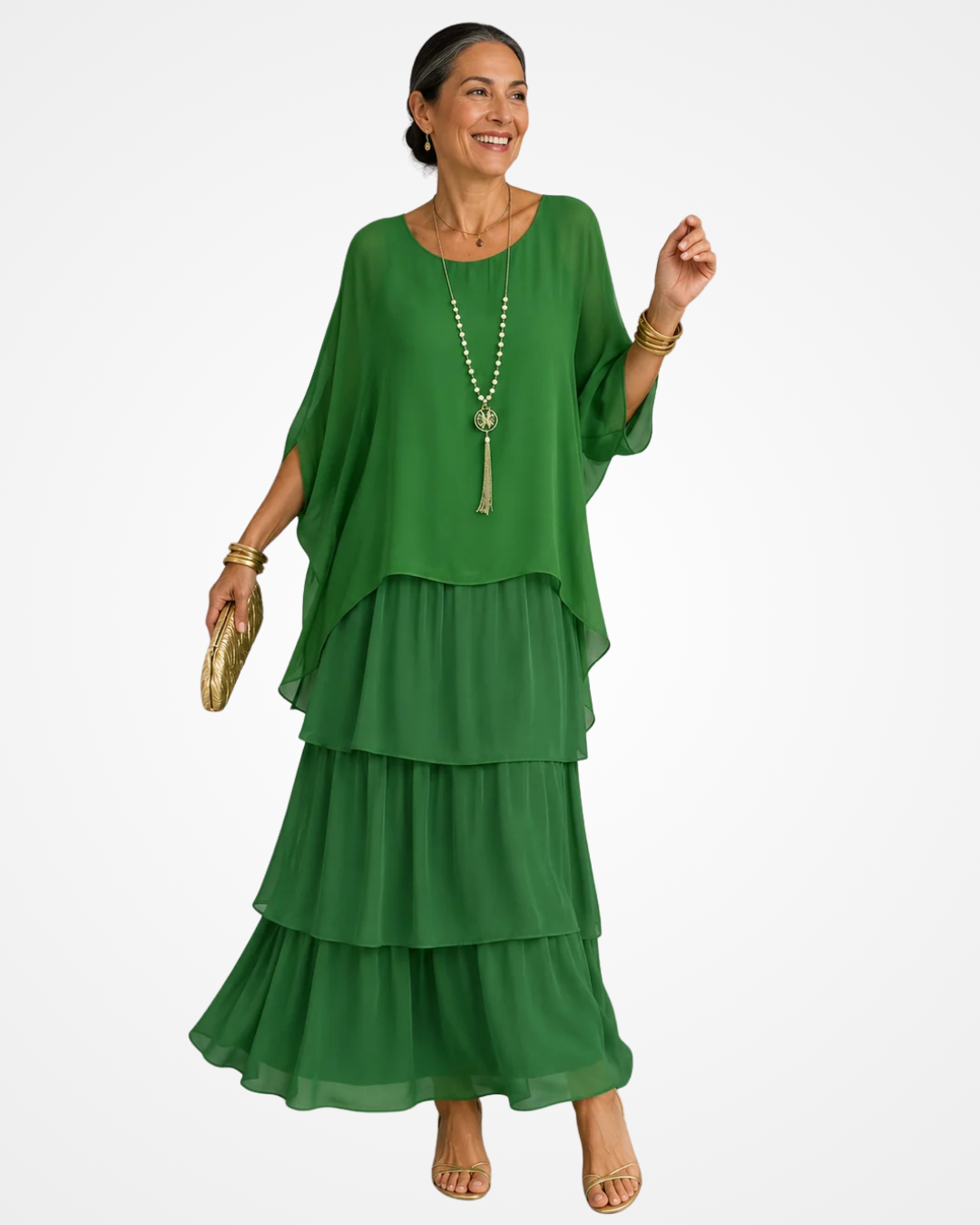 Sylvia - Fließendes Maxikleid mit weichem Griff