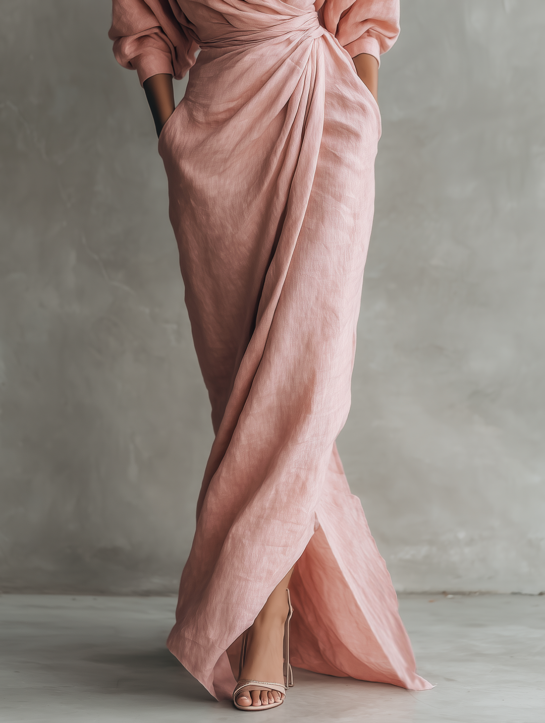 Ariana - elegantes Maxikleid aus Leinen