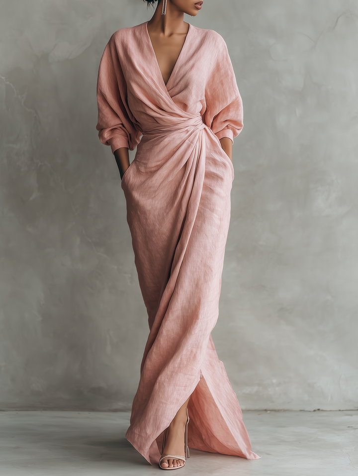 Ariana - elegantes Maxikleid aus Leinen