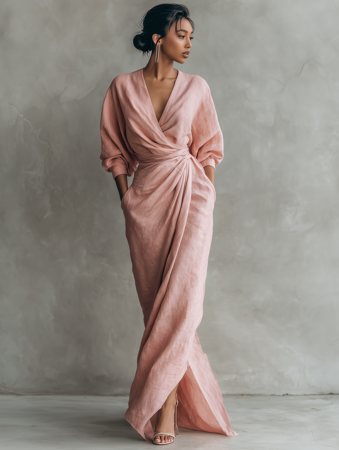 Ariana - elegantes Maxikleid aus Leinen