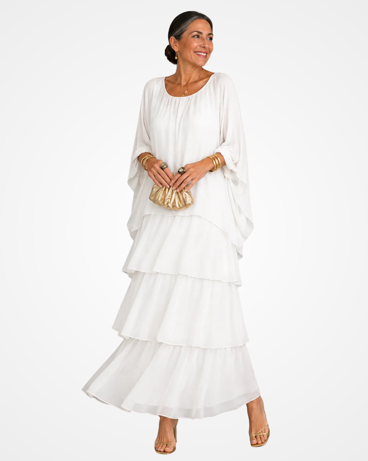 Sylvia - Fließendes Maxikleid mit weichem Griff