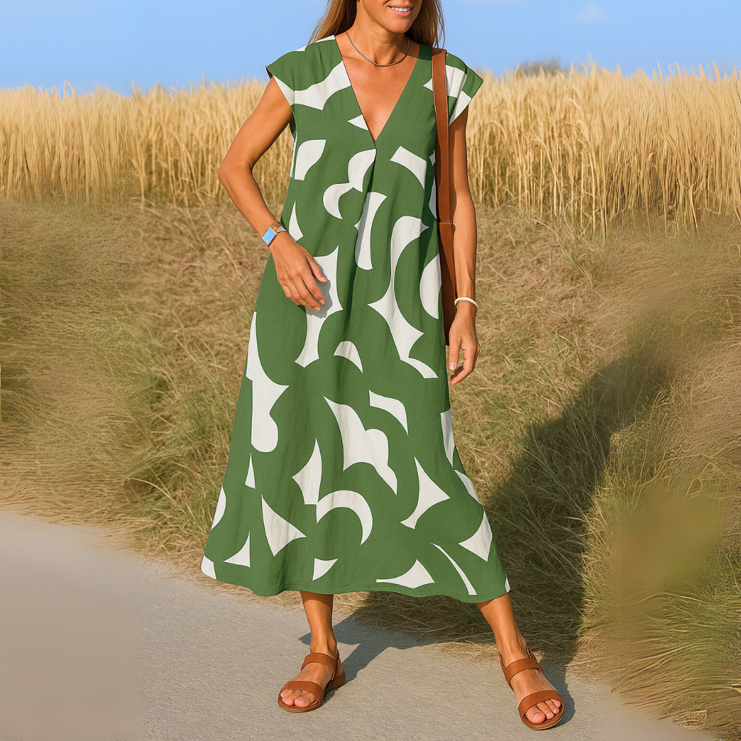 Tallisia - Soft-Touch-Midikleid mit V-Ausschnitt