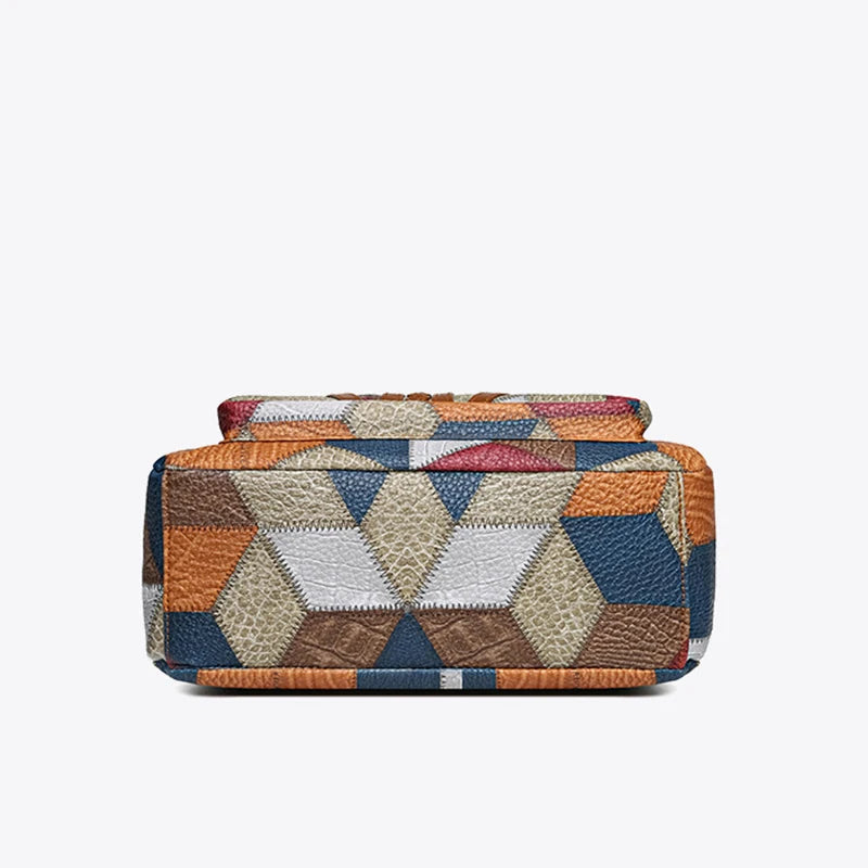 Lauranique - weichgriffige Patchwork-Umhängetasche