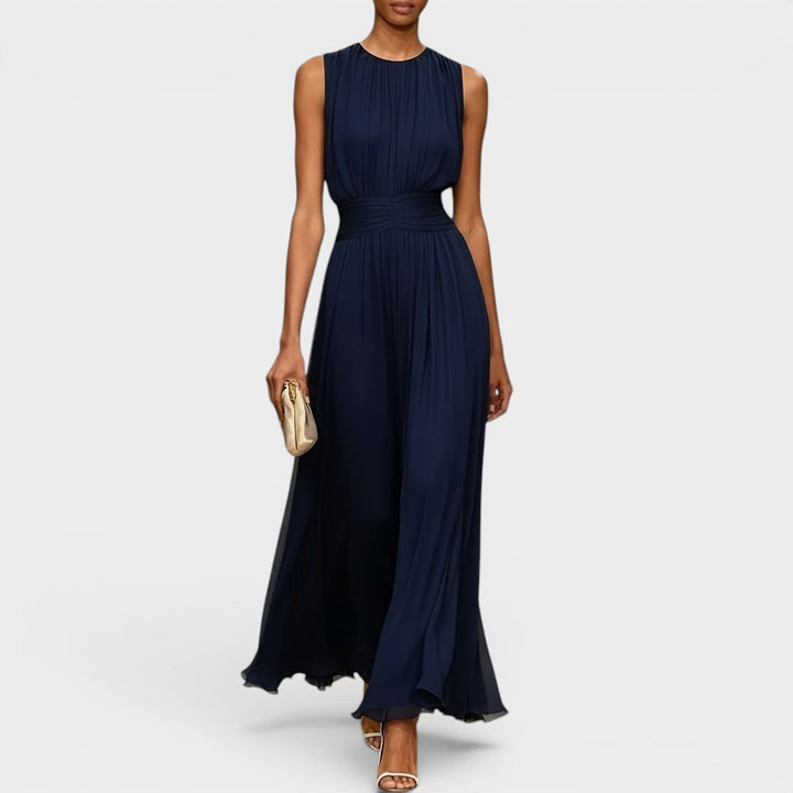 Evadne - Premium drapiertes Midikleid