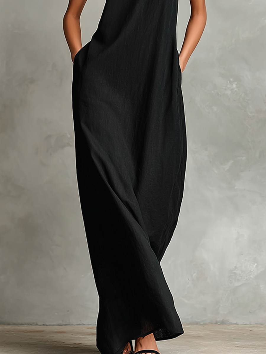 Adelaide - Leichtes Leinen-Maxikleid