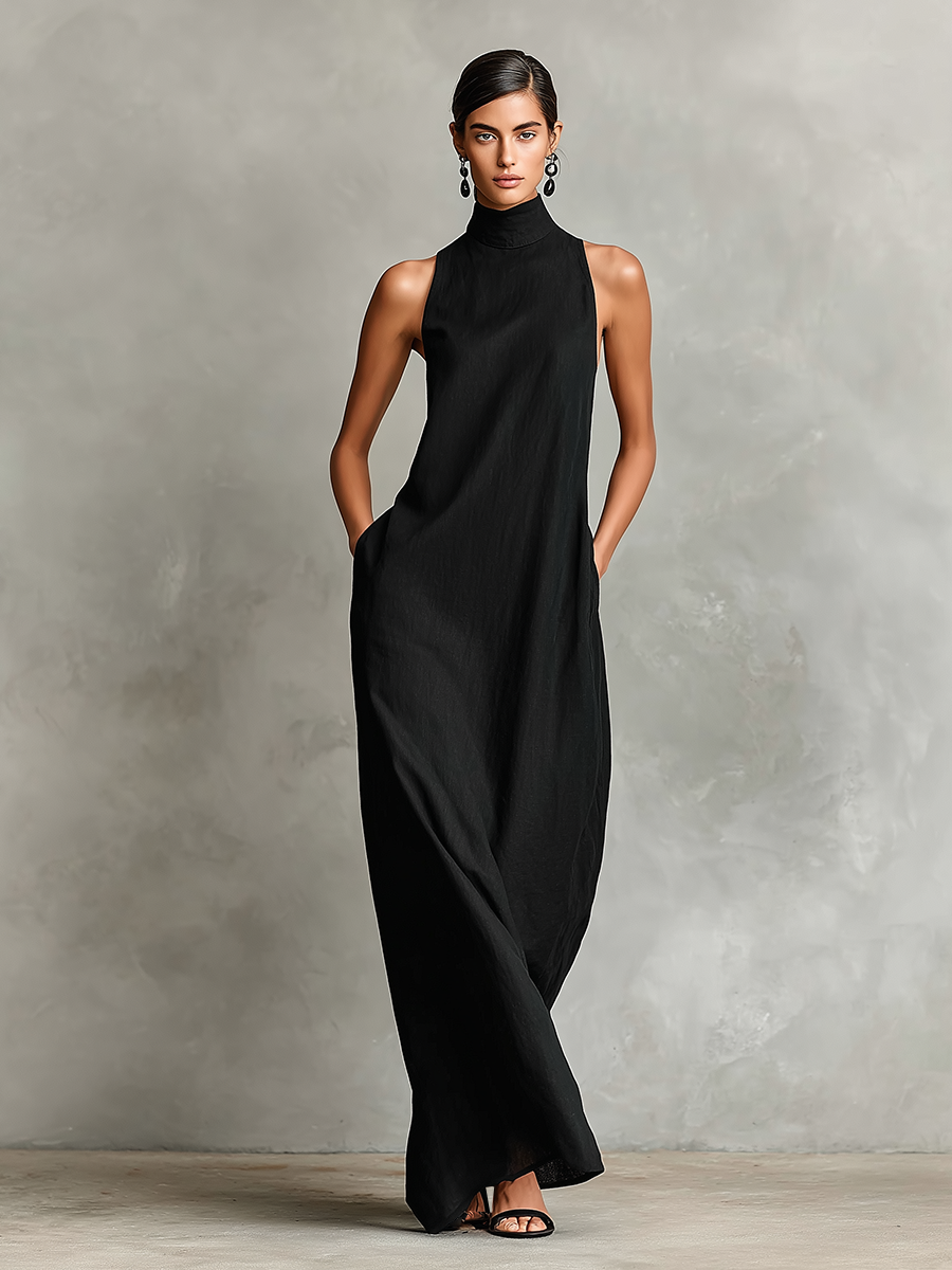 Adelaide - Leichtes Leinen-Maxikleid