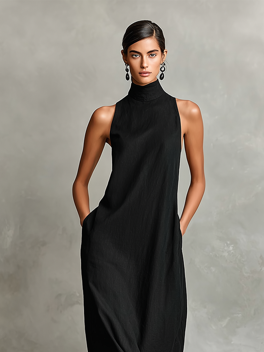 Adelaide - Leichtes Leinen-Maxikleid