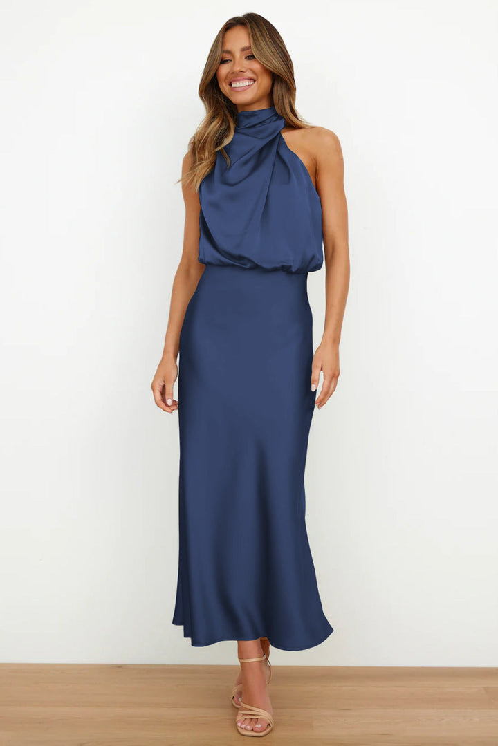 Theodosia - Drapiertes Maxikleid