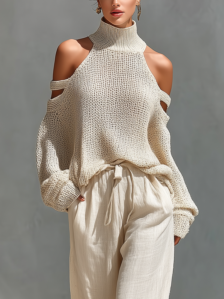 Diorelle - Stricktop und locker geschnittenes Set