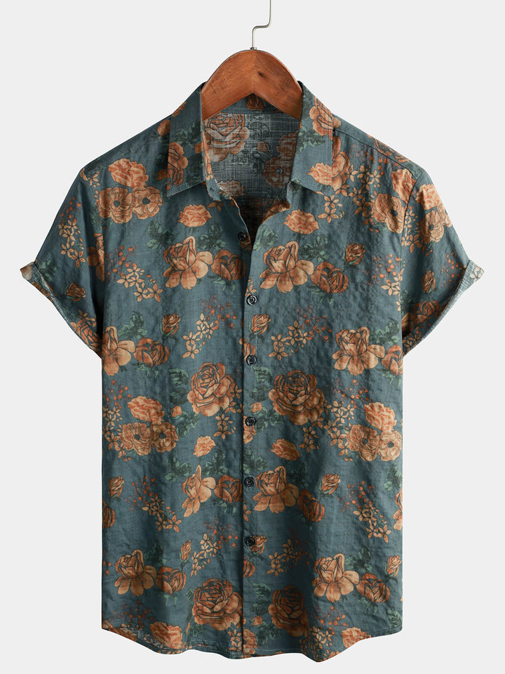 Leoric - Leichtes Kurzarmshirt mit Blumenprint
