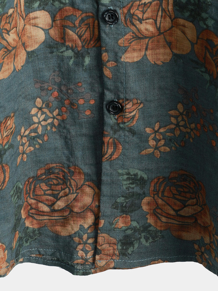 Leoric - Leichtes Kurzarmshirt mit Blumenprint