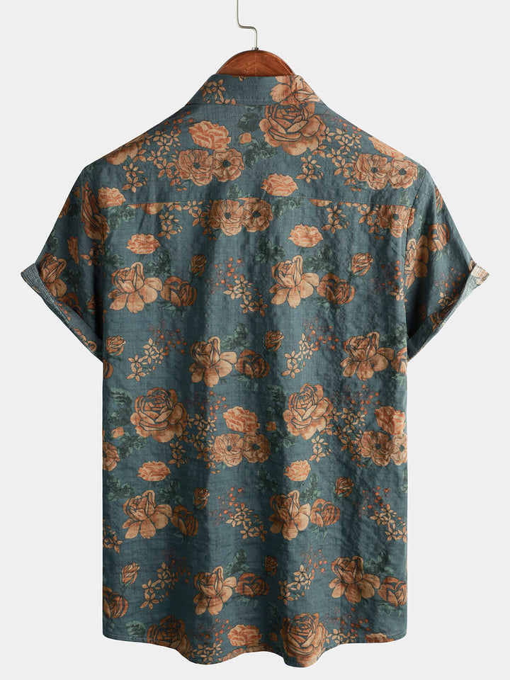 Leoric - Leichtes Kurzarmshirt mit Blumenprint