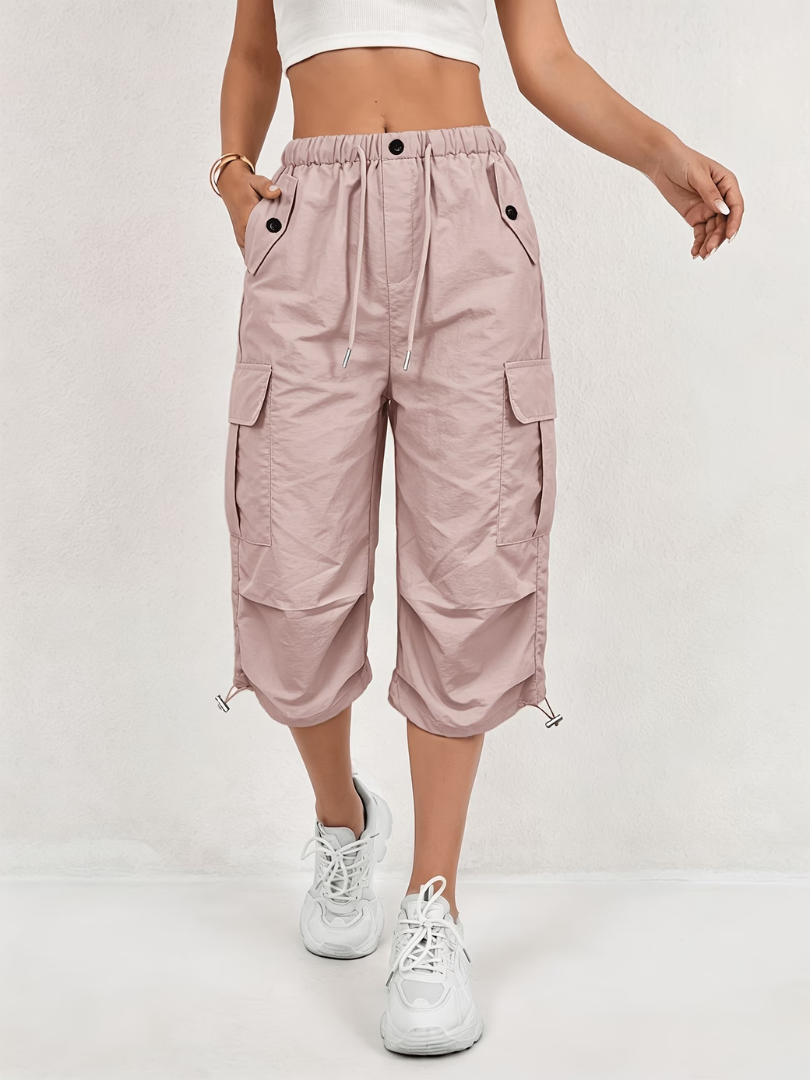 Donatella - leichte Cargo-Caprihose mit Stretch