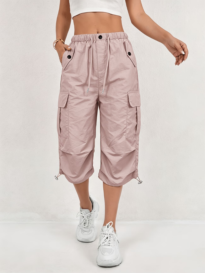 Donatella - leichte Cargo-Caprihose mit Stretch