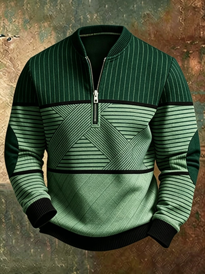 Anvar - Weicher Half-Zip-Pullover
