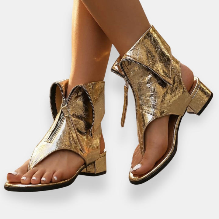 Gracelyn - Leuchtende Sandalen mit Frontreißverschluss