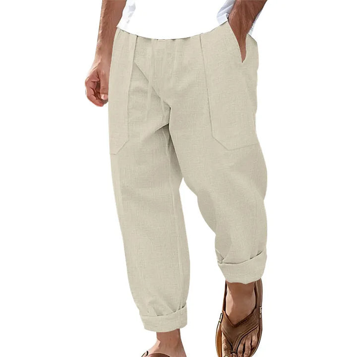 Halston - Relaxed-Fit-Hose aus Leinenmischung