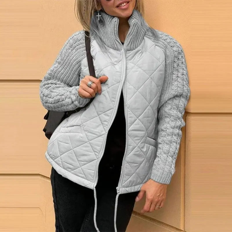 Corisanna - Warme Strickjacke mit Frontreißverschluss