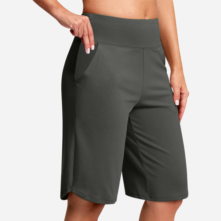 Odeliora - Komfortable, hoch taillierte Bermudashorts