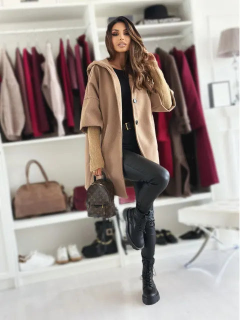Esteliane - Lässig geschnittener Cardigan mit Cape-Ärmeln