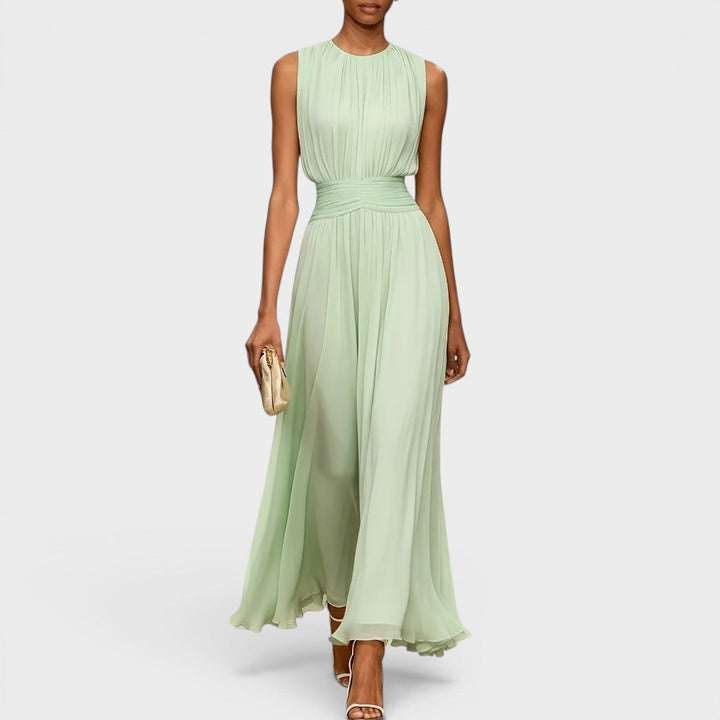 Evadne - Premium drapiertes Midikleid