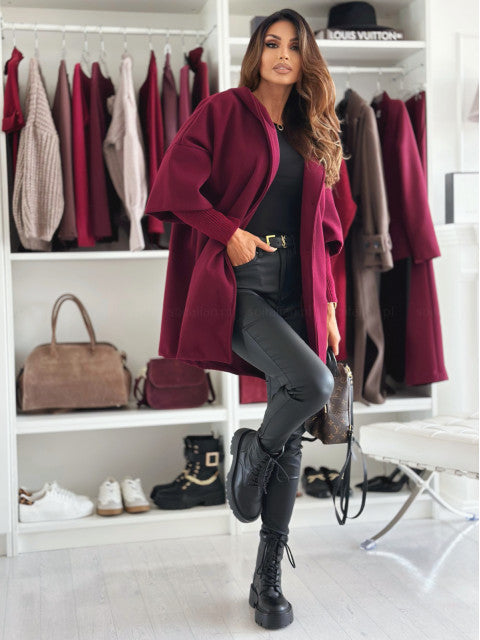 Esteliane - Lässig geschnittener Cardigan mit Cape-Ärmeln