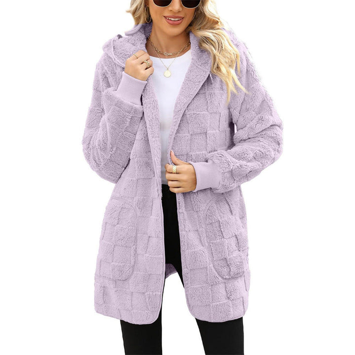 Zinnabelle - Kapuzencardigan mit Plüschstruktur