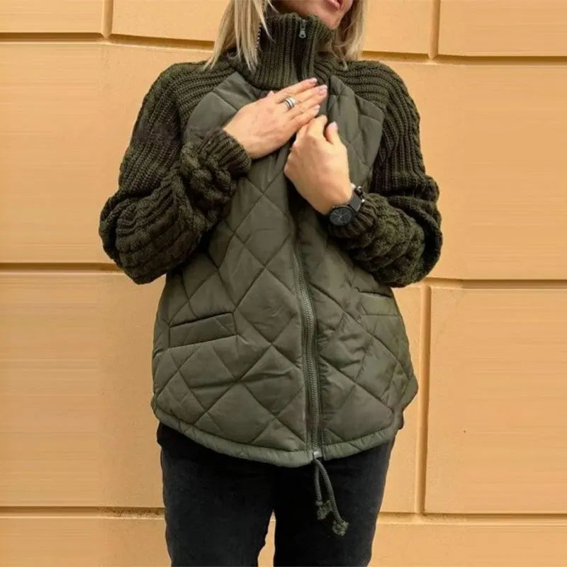 Corisanna - Warme Strickjacke mit Frontreißverschluss