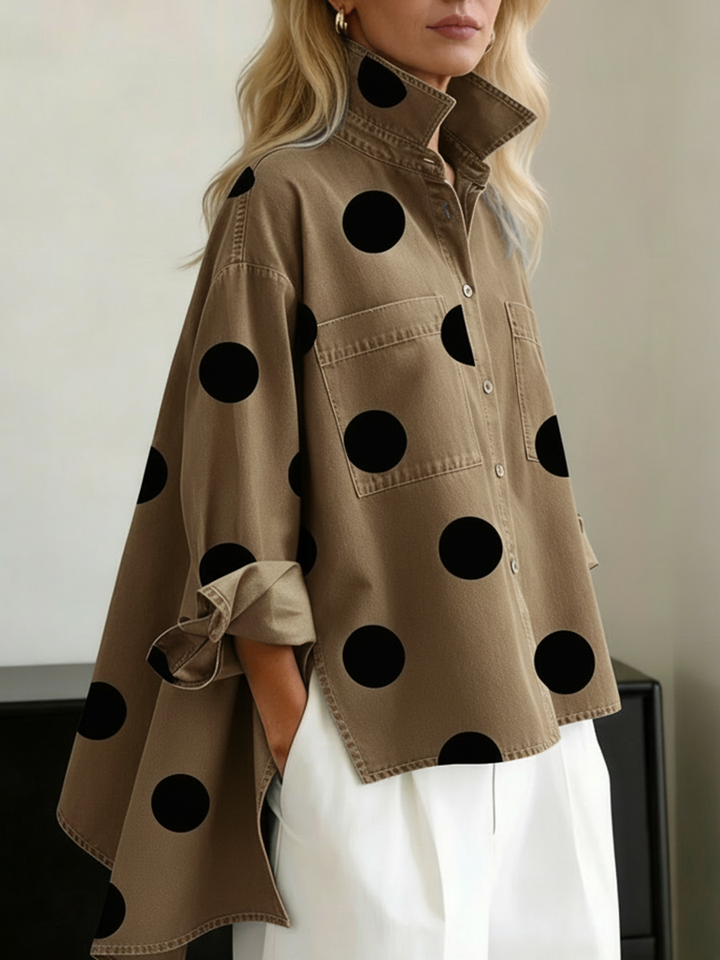 Kelsey - Bluse mit weicher Haptik und Stickerei