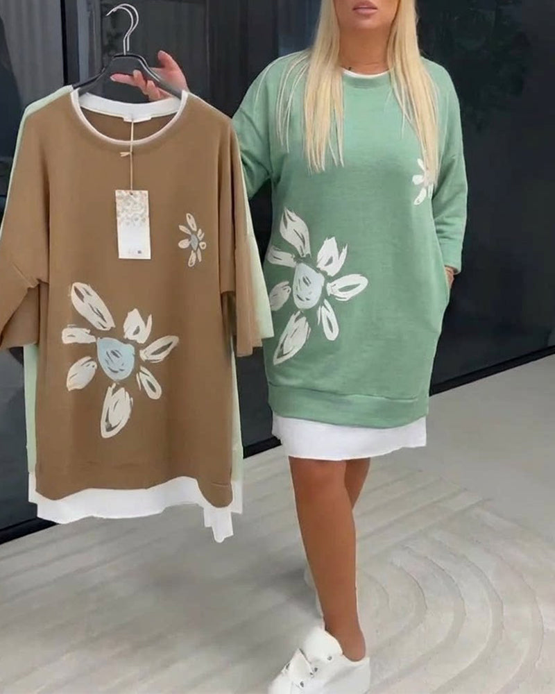 Helia - Soft-Touch-Sweatshirtkleid